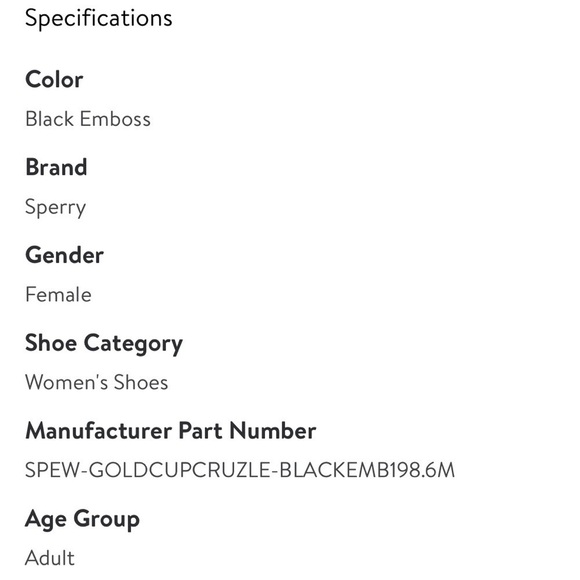 Sperry Gold Cup, Black Textured & Embossed Leather,Excellent Condition, Size 6 - Picture 11 of 15